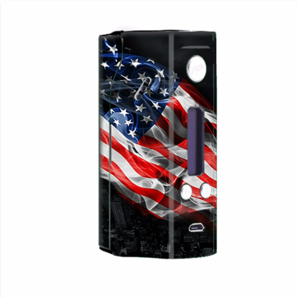  American Flag Waving Wismec Reuleaux RX200  Skin