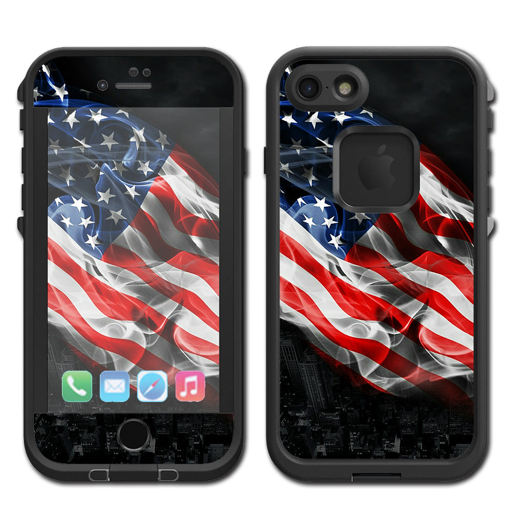  American Flag Waving Lifeproof Fre iPhone 7 or iPhone 8 Skin