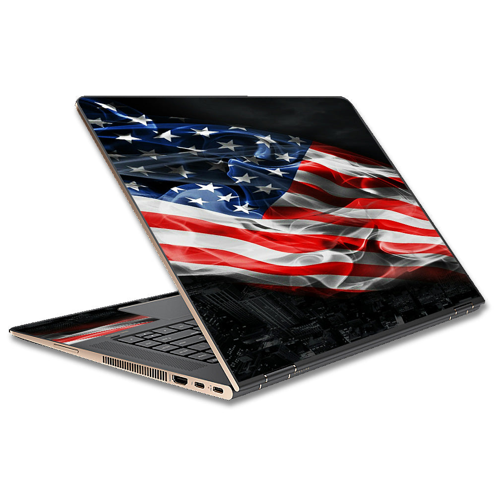  American Flag Waving HP Spectre x360 15t Skin