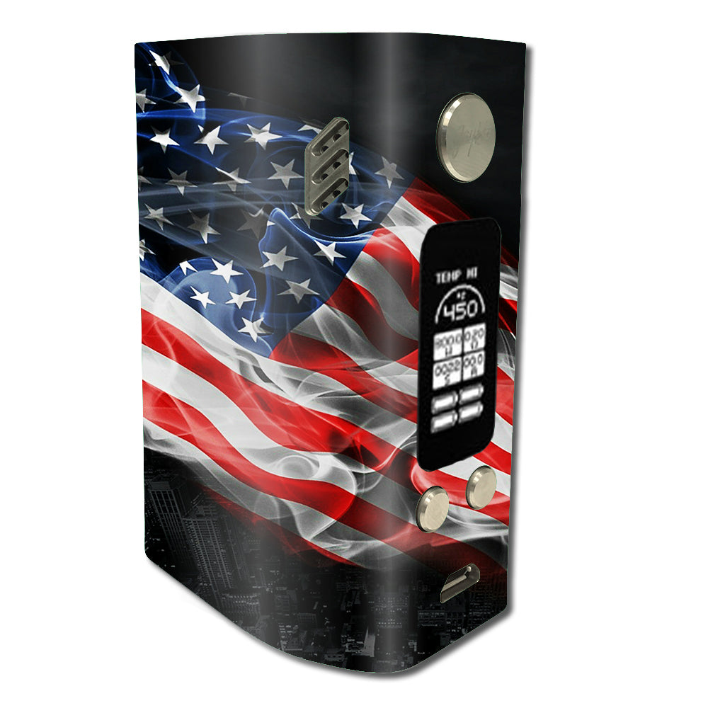  American Flag Waving Wismec Reuleaux RX300 Skin