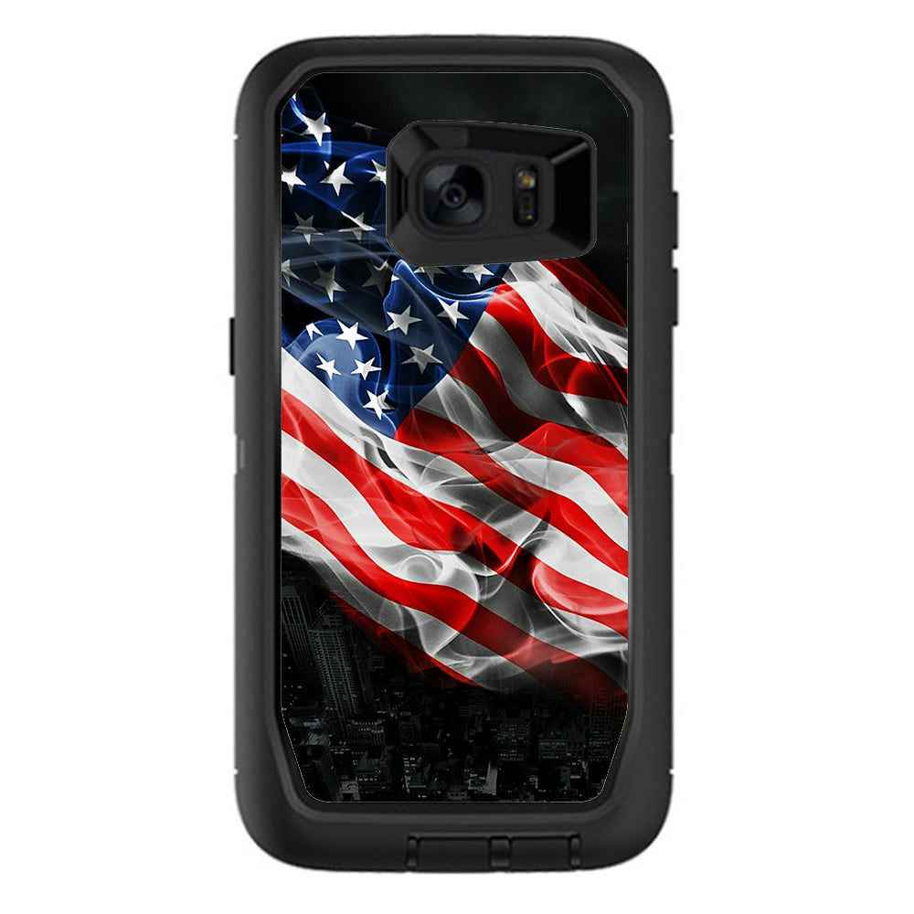  American Flag Waving Otterbox Defender Samsung Galaxy S7 Edge Skin