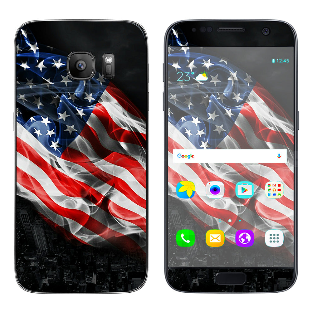  American Flag Waving Samsung Galaxy S7 Skin