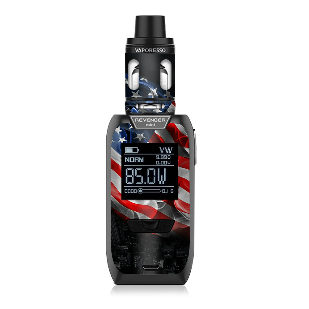  American Flag Waving Vaporesso Revenger Mini 85w Skin