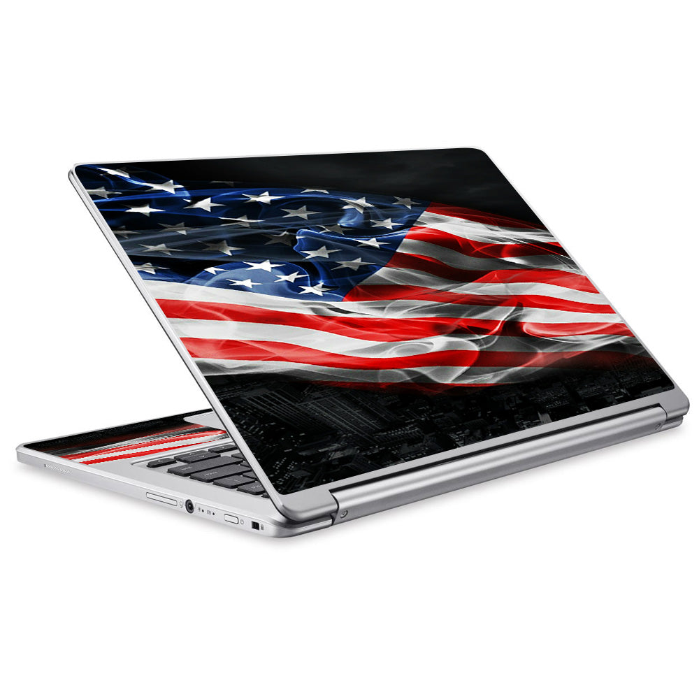  American Flag Waving Acer Chromebook R13 Skin