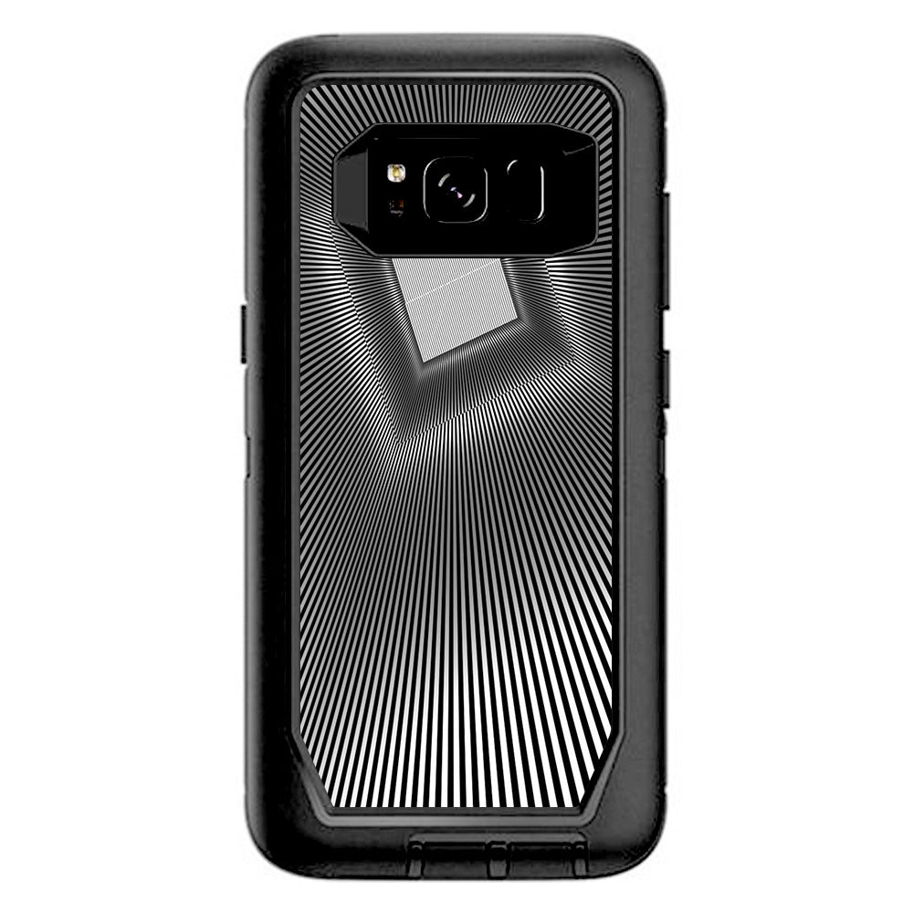  Abstract Lines And Square Otterbox Defender Samsung Galaxy S8 Skin