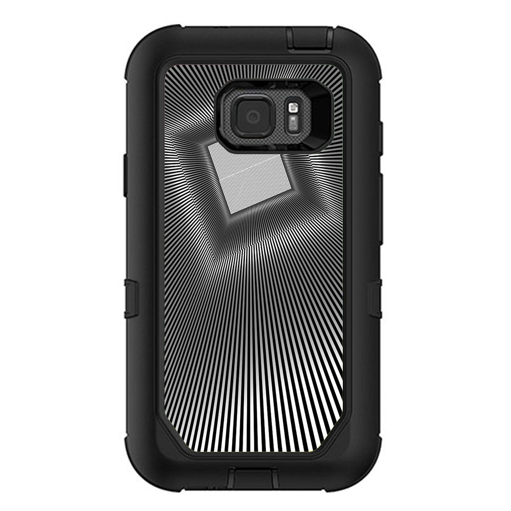  Abstract Lines And Square Otterbox Defender Samsung Galaxy S7 Active Skin