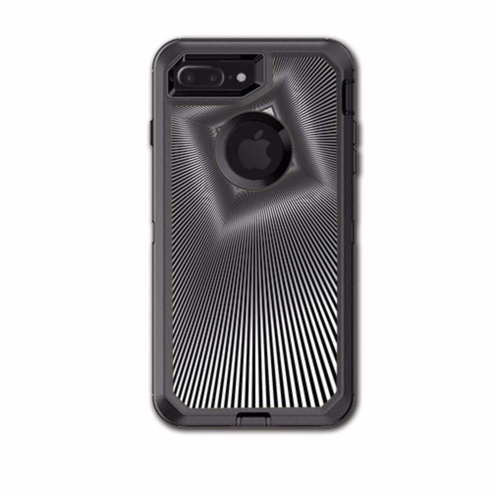  Abstract Lines And Square Otterbox Defender iPhone 7+ Plus or iPhone 8+ Plus Skin
