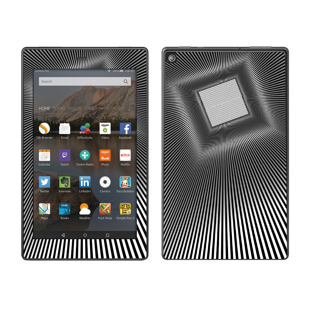  Abstract Lines And Square Amazon Fire HD 8 Skin