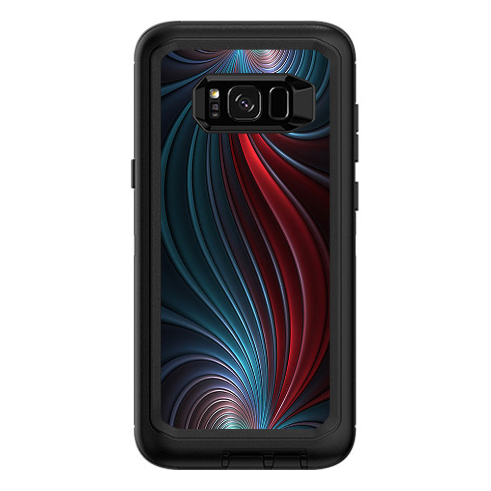  Colorful Swirl Otterbox Defender Samsung Galaxy S8 Plus Skin