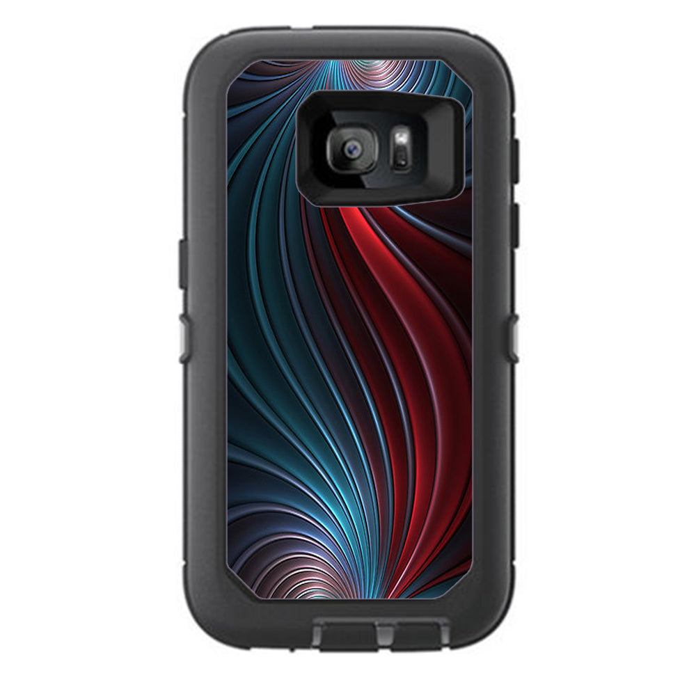  Colorful Swirl Otterbox Defender Samsung Galaxy S7 Skin