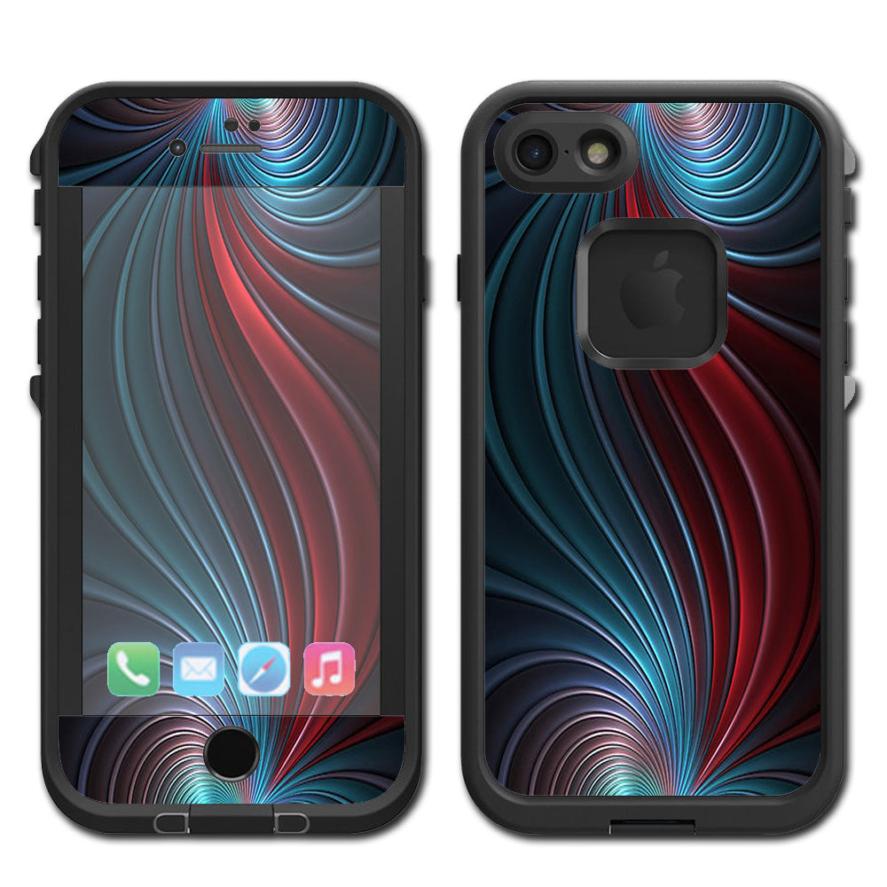  Colorful Swirl Lifeproof Fre iPhone 7 or iPhone 8 Skin
