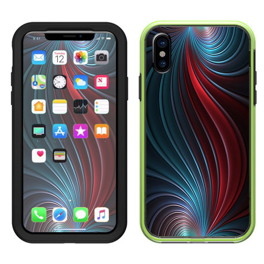  Colorful Swirl Lifeproof Slam Case iPhone X Skin