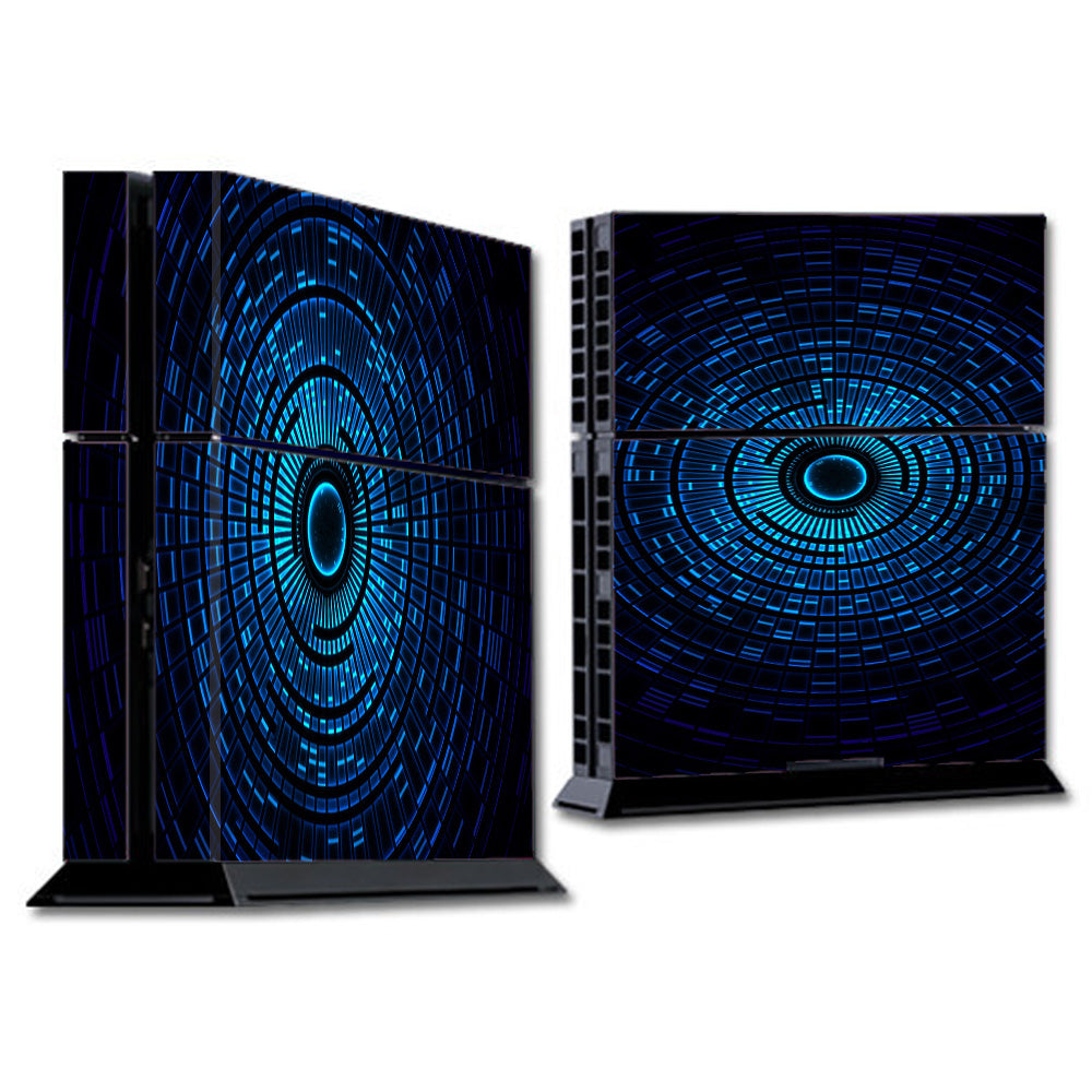  Abstract Blue Vortex Sony Playstation PS4 Skin