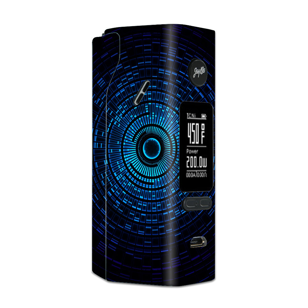  Abstract Blue Vortex Wismec Reuleaux RX 2/3 combo kit Skin