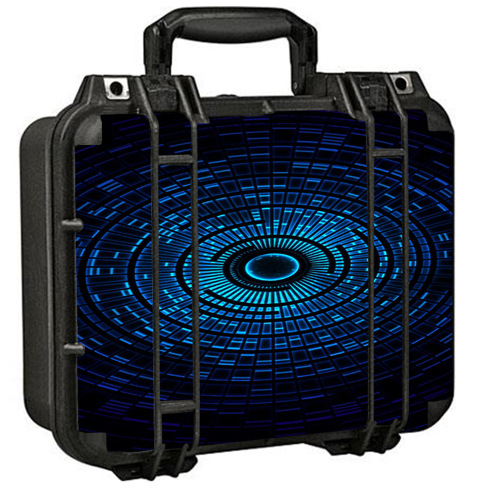  Abstract Blue Vortex Pelican Case 1400 Skin