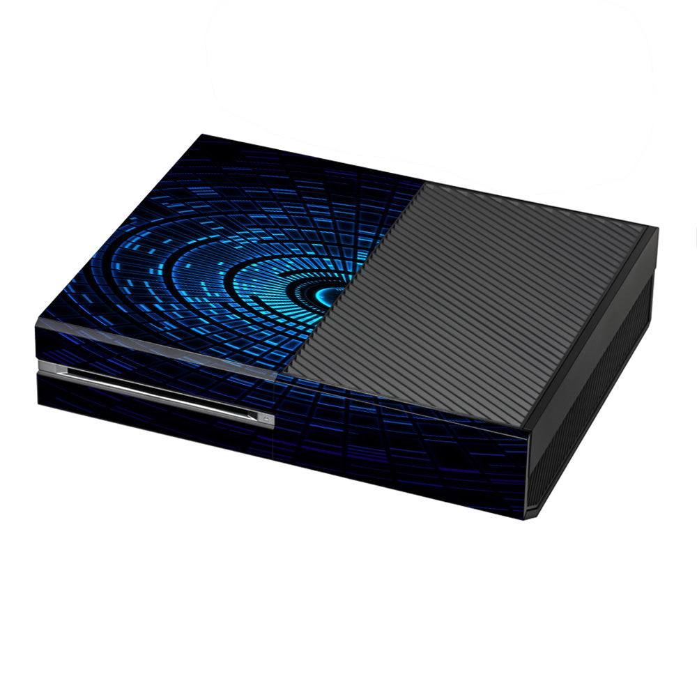  Abstract Blue Vortex Microsoft Xbox One Skin