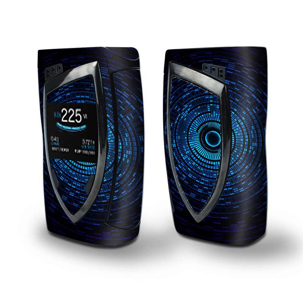 Skin Decal Vinyl Wrap for Smok Devilkin Kit 225w Vape (includes TFV12 Prince Tank Skins) skins cover/ abstract blue vortex