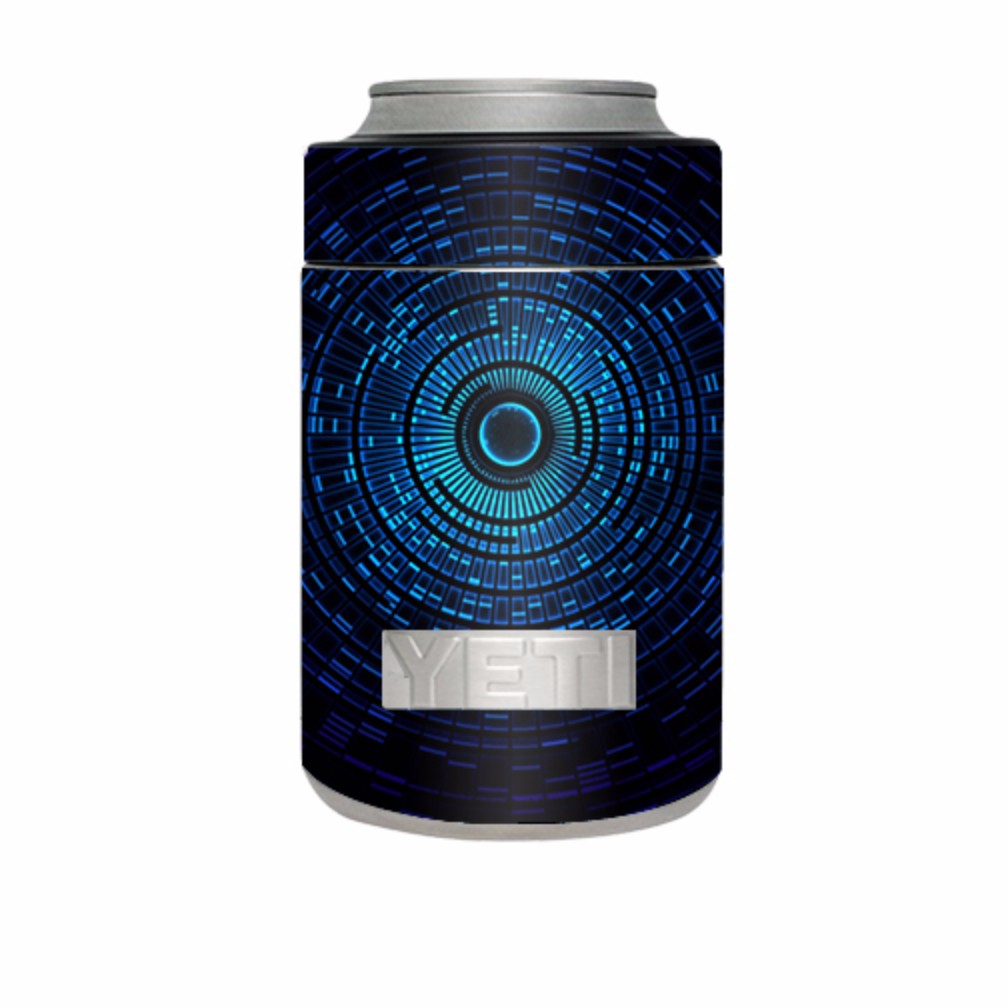  Abstract Blue Vortex Yeti Rambler Colster Skin