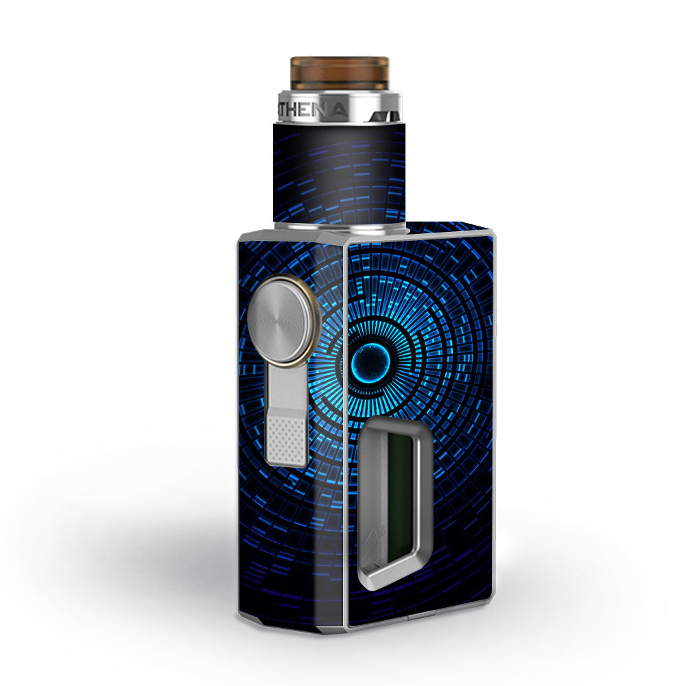  Abstract Blue Vortex Geekvape Athena Squonk Skin