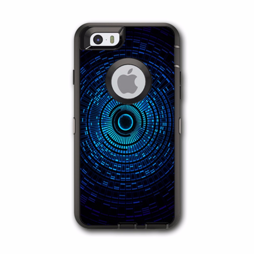  Abstract Blue Vortex Otterbox Defender iPhone 6 Skin