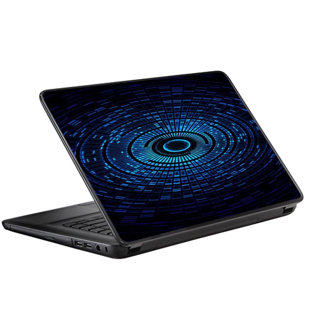  Abstract Blue Vortex Universal 13 to 16 inch wide laptop Skin