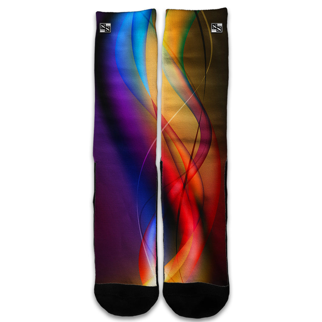  Smoke Faded Lines Universal Socks