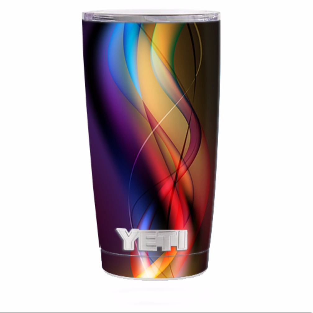  Smoke Faded Lines Yeti 20oz Rambler Tumbler Skin