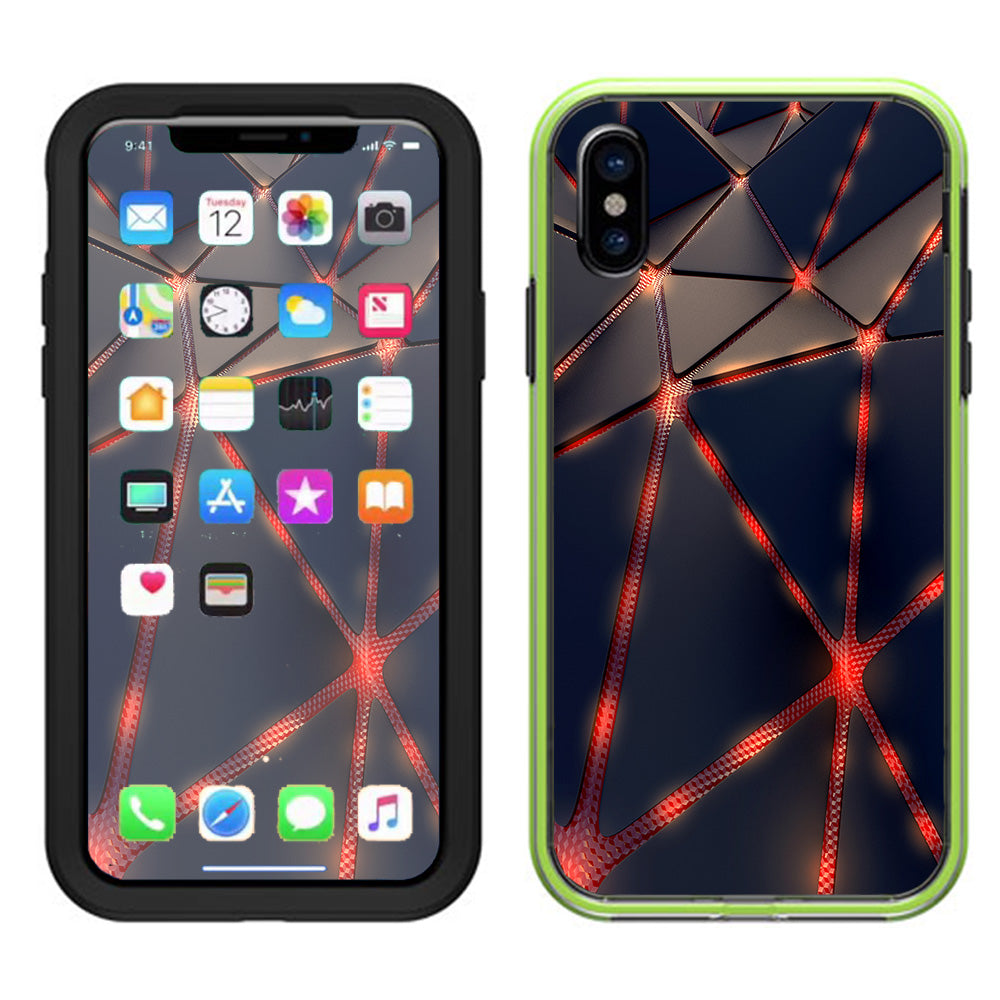  Retro Abstract Art Lifeproof Slam Case iPhone X Skin