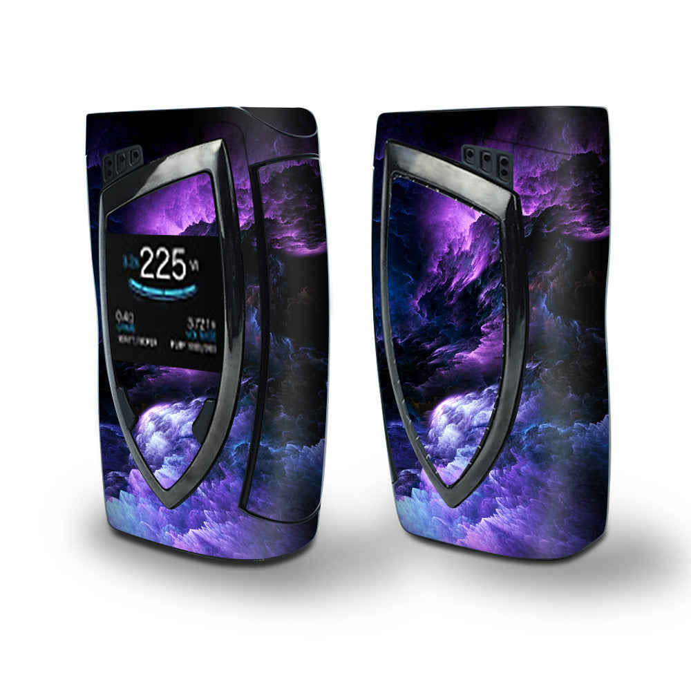 Skin Decal Vinyl Wrap for Smok Devilkin Kit 225w Vape (includes TFV12 Prince Tank Skins) skins cover/ purple storm clouds