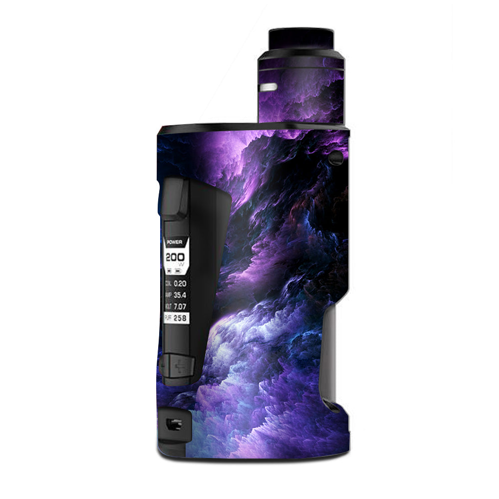  Purple Storm Clouds G Box Squonk Geek Vape Skin