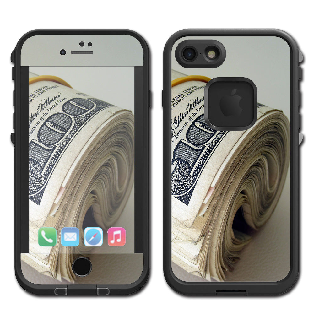  Money Roll, Dollar Dollar Bill Lifeproof Fre iPhone 7 or iPhone 8 Skin