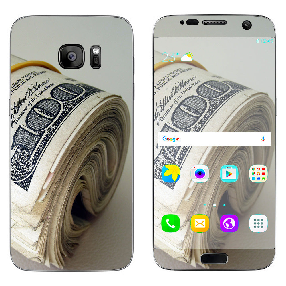  Money Roll, Dollar Dollar Bill Samsung Galaxy S7 Edge Skin