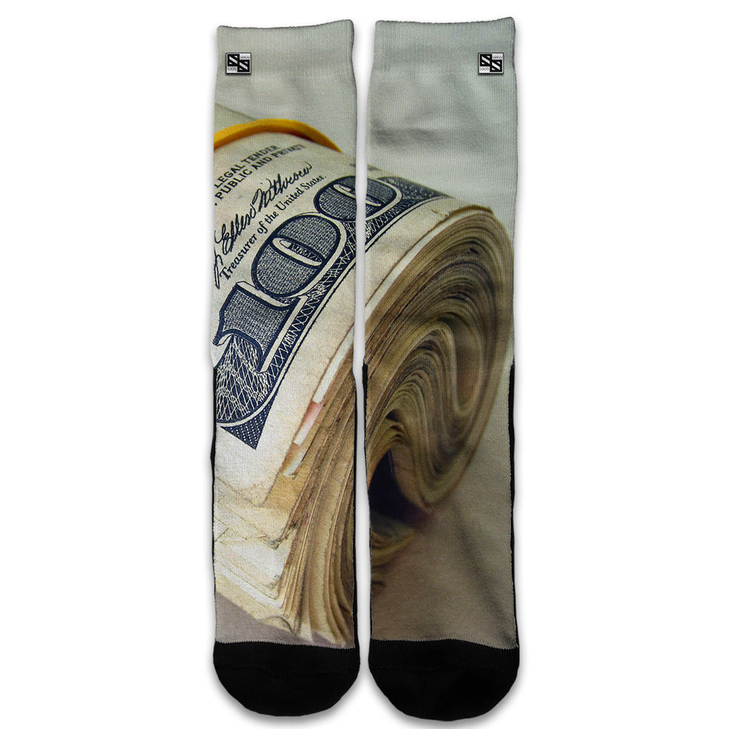  Money Roll, Dollar Dollar Bill Universal Socks