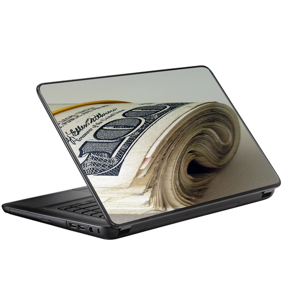  Money Roll, Dollar Dollar Bill Universal 13 to 16 inch wide laptop Skin