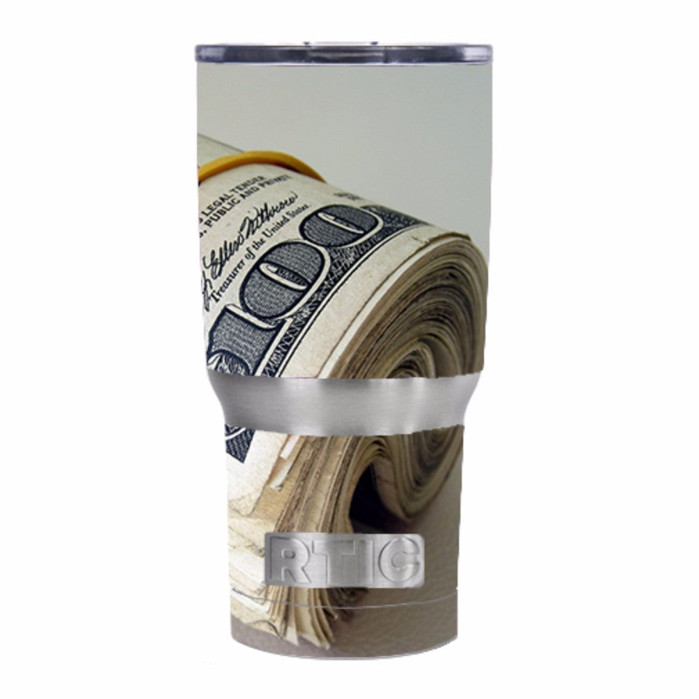  Money Roll, Dollar Dollar Bill RTIC 20oz Tumbler Skin