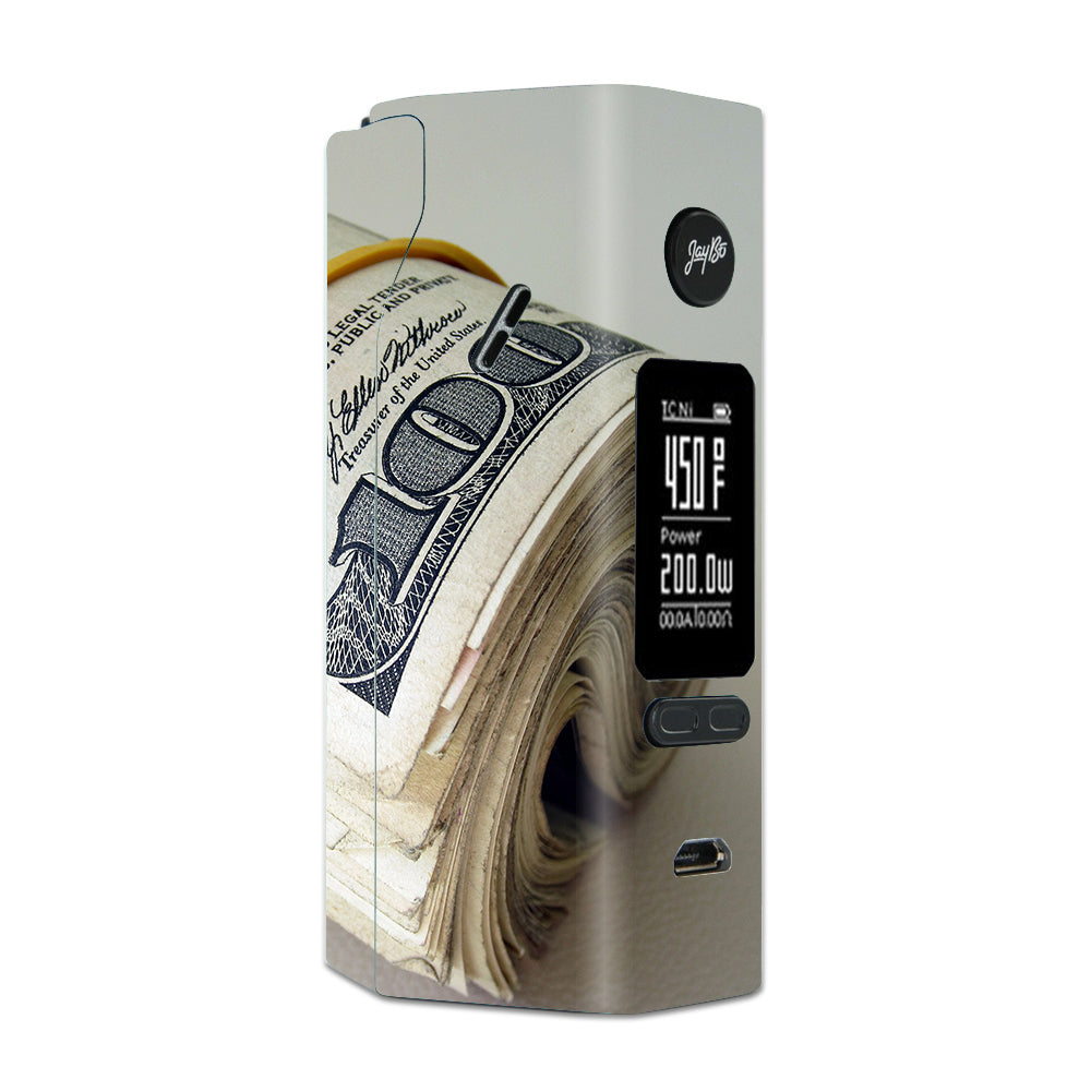  Money Roll, Dollar Dollar Bill Wismec Reuleaux RX 2/3 combo kit Skin