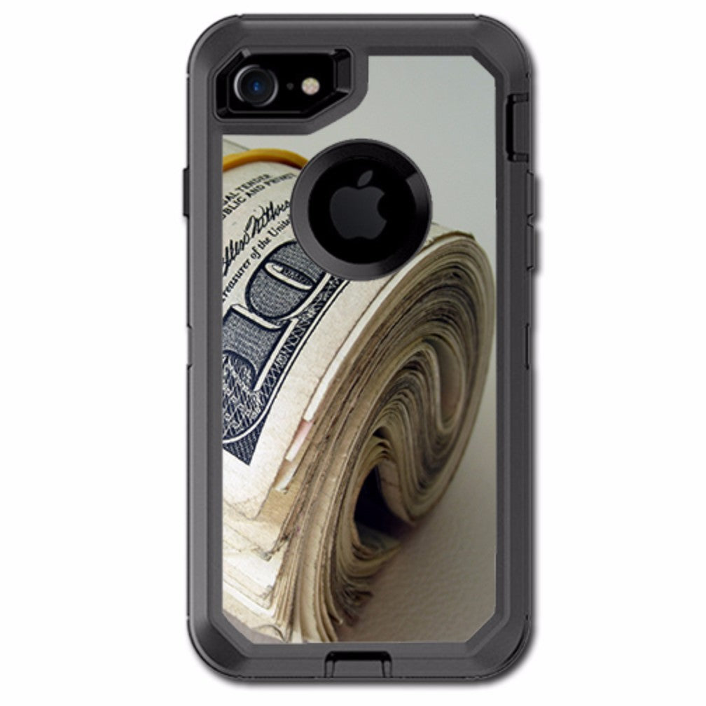  Money Roll, Dollar Dollar Bill Otterbox Defender iPhone 7 or iPhone 8 Skin