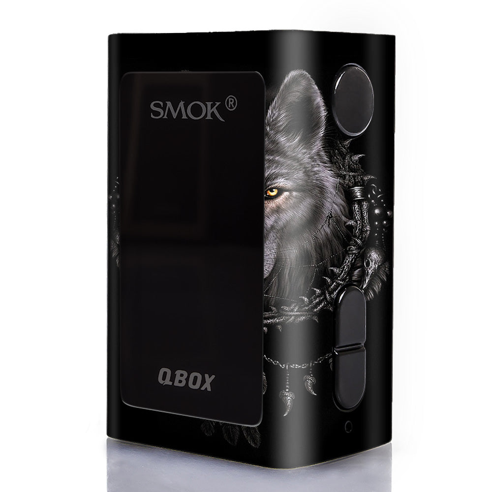  Wolf Dreamcatcher Back White Smok Q-Box Skin
