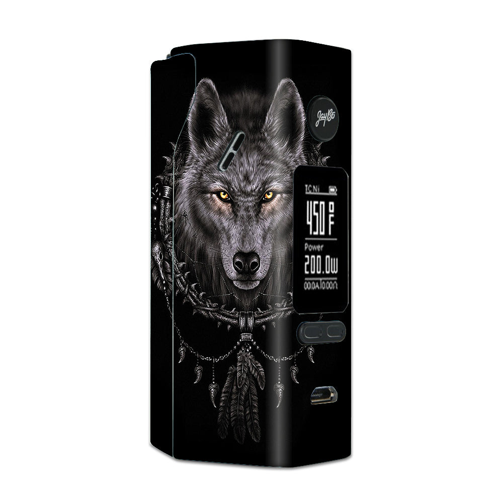  Wolf Dreamcatcher Back White Wismec Reuleaux RX 2/3 combo kit Skin