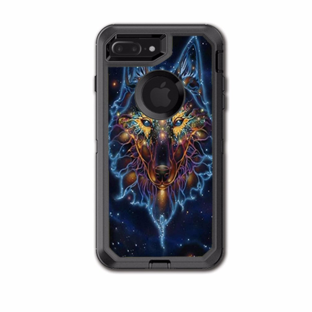  Wolf Dreamcatcher Color Otterbox Defender iPhone 7+ Plus or iPhone 8+ Plus Skin