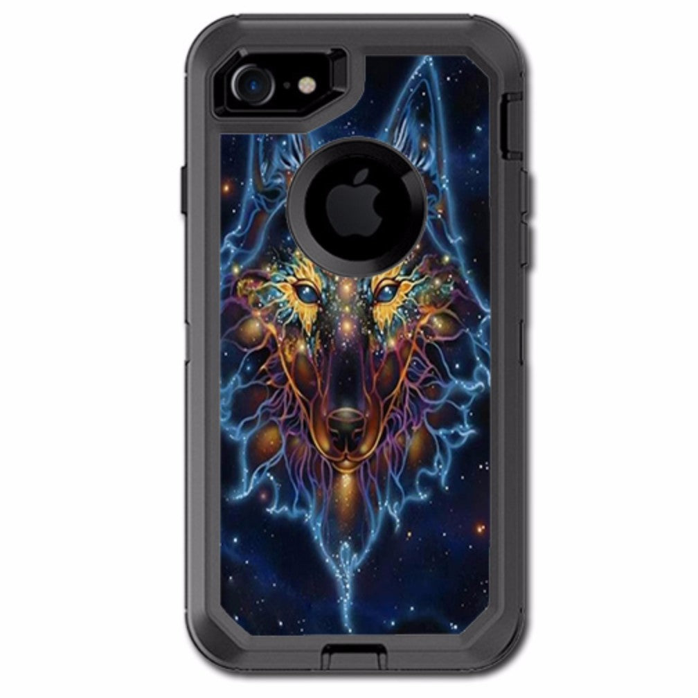  Wolf Dreamcatcher Color Otterbox Defender iPhone 7 or iPhone 8 Skin