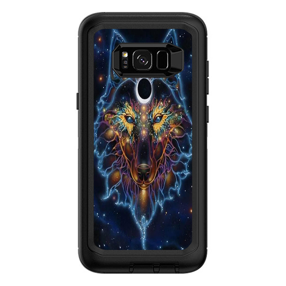  Wolf Dreamcatcher Color Otterbox Defender Samsung Galaxy S8 Plus Skin