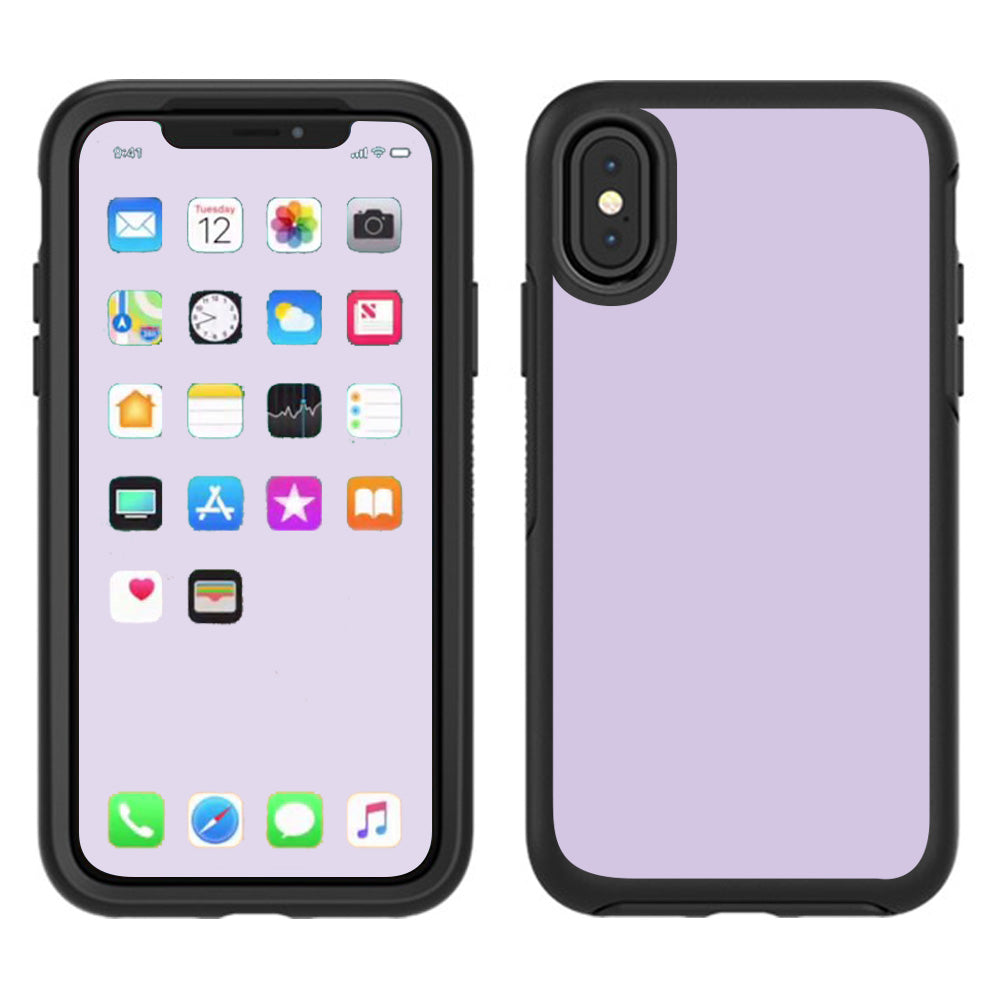  Solid Lilac, Light Purple  Otterbox Defender Apple iPhone X Skin