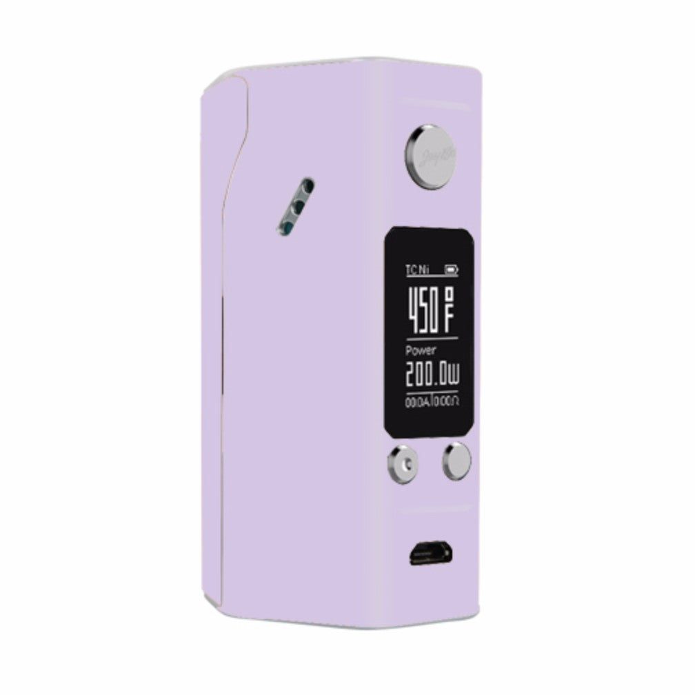  Solid Lilac, Light Purple Wismec Reuleaux RX200S Skin