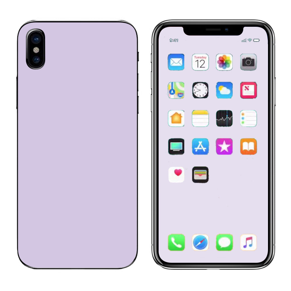  Solid Lilac, Light Purple  Apple iPhone X Skin