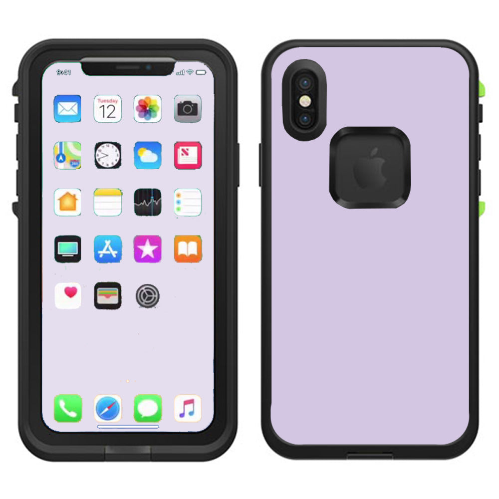  Solid Lilac, Light Purple  Lifeproof Fre Case iPhone X Skin