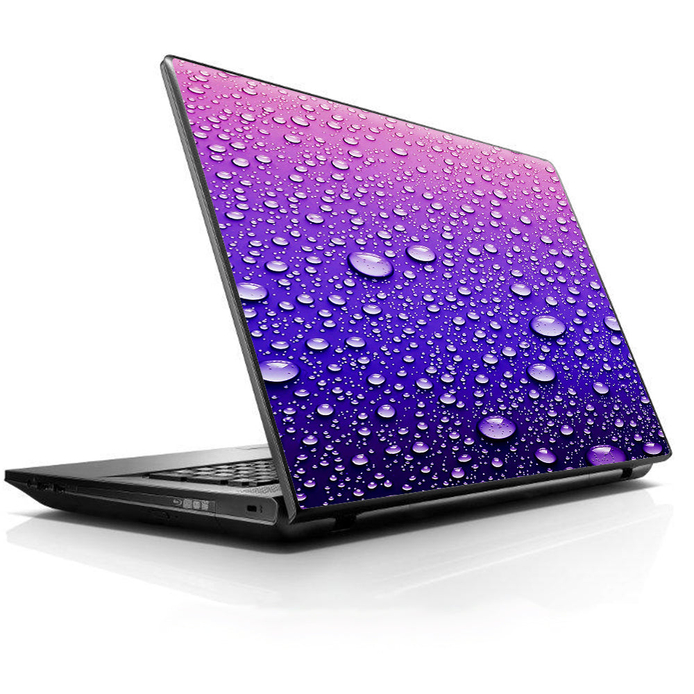  Waterdrops On Purple Universal 13 to 16 inch wide laptop Skin