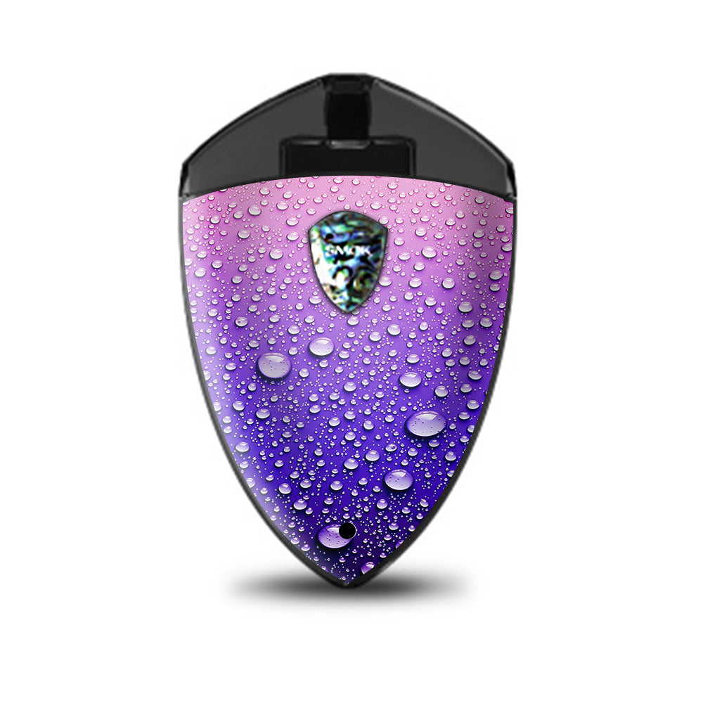  Waterdrops On Purple Smok Rolo Badge Skin