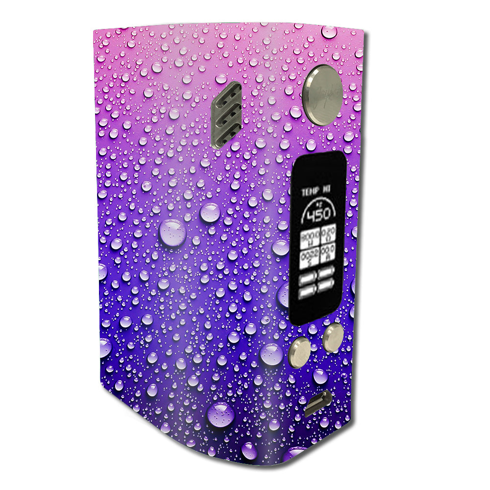  Waterdrops On Purple Wismec Reuleaux RX300 Skin