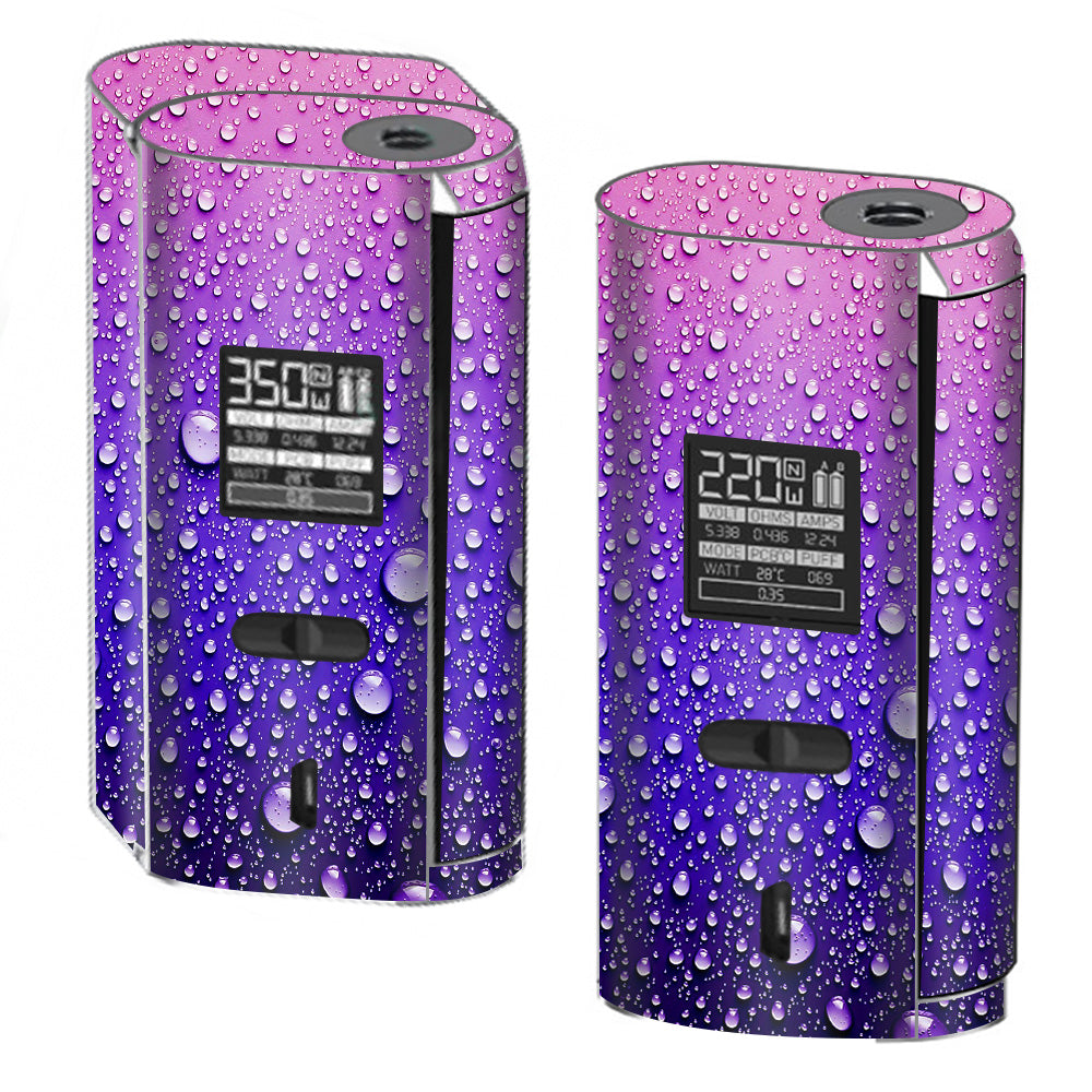 Waterdrops On Purple Smok GX2/4 350w Skin